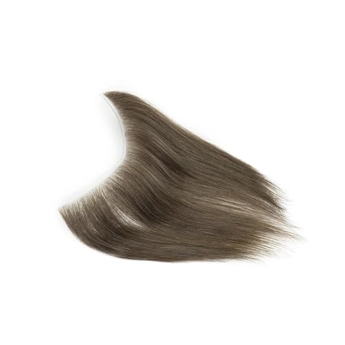 Herren Toupet Unsichtbare dünne Haut PU vorderer Haaransatz V-geschleiftes Menschenhaarteil Männer Toupet Frontal Haarteile Toupet Perücke for Männer Perücken von birene