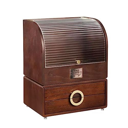 Kosmetik-Aufbewahrungsorganisator 3-lagige Desktop-Kosmetik-Aufbewahrungsbox, Make-up-Organizer, Massivholz-Trennung, Schminktisch, Make-up-Organizer, luxuriöser Beauty-Make-up-Koffer Arbeitsplatten-O Kosmetik-Aufbewahrungsorganisator 3-lagige Desktop-Kosmetik-Aufbewahrungsbox, Make-up-Organizer, Massivholz-Trennung, Schminktisch, Make-up-Organizer, luxuriöser Beauty-Make-up-Koffer Arbeitsplatten-O von birene