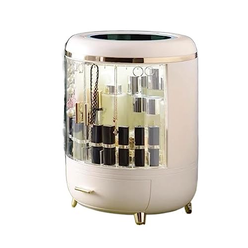 Kosmetik-Aufbewahrungsorganisator Aufbewahrungsbox for Make-up-Koffer mit großer Kapazität, interner Lampe und LED-Spiegel, staubdichte Kosmetik-Aufbewahrungsbox, Kosmetik-Organizer, Hautpflegeprodukt Kosmetik-Aufbewahrungsorganisator Aufbewahrungsbox for Make-up-Koffer mit großer Kapazität, interner Lampe und LED-Spiegel, staubdichte Kosmetik-Aufbewahrungsbox, Kosmetik-Organizer, Hautpflegeprodukt von birene