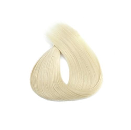 Pferdeschwanz, Blonde glatte Pferdeschwanz-Extensions aus Echthaar for Frauen Pferdeschwanzverlängerung(Light white) von birene