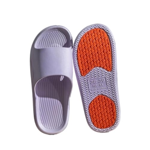 Sandalen, Damen Hausschuhe for Zuhause, Badezimmer, Dusche, bequem, leicht Flip-Flops für Damen(Purple,40 EU) von birene