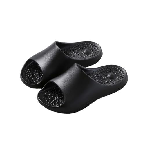 birene Sandalen, Unisex-EVA-Hausschuhe for drinnen/draußen/Badezimmer – weich und leicht Flip-Flops für Damen(Black,38 EU) von birene