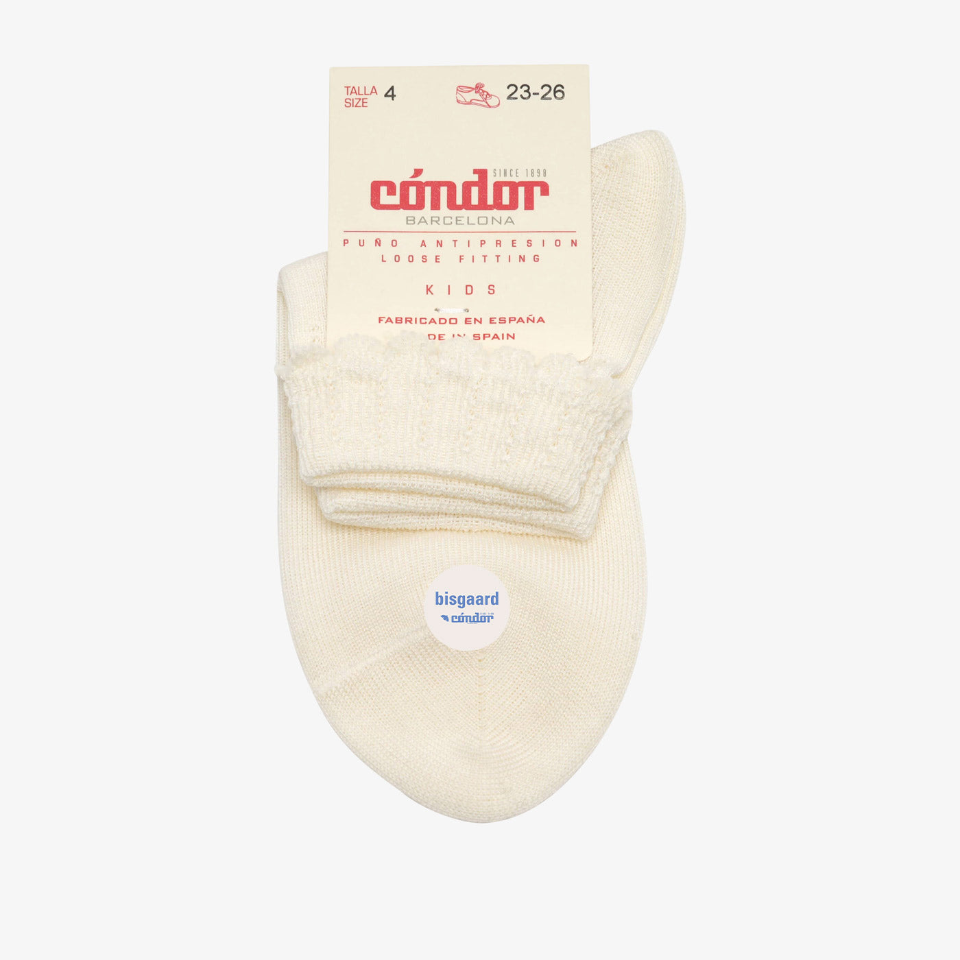 bisgaard x Cóndor cotton ankle sock with openwork cava - 5-6Y bisgaard x Cóndor cotton ankle sock with openwork cava - 5-6Y von bis-kids