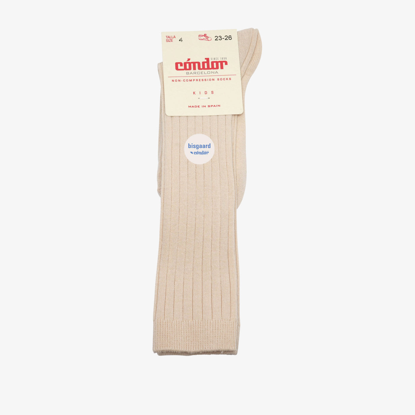 bisgaard x Cóndor cotton rib knee high socks lino - 1-2Y bisgaard x Cóndor cotton rib knee high socks lino - 1-2Y von bis-kids