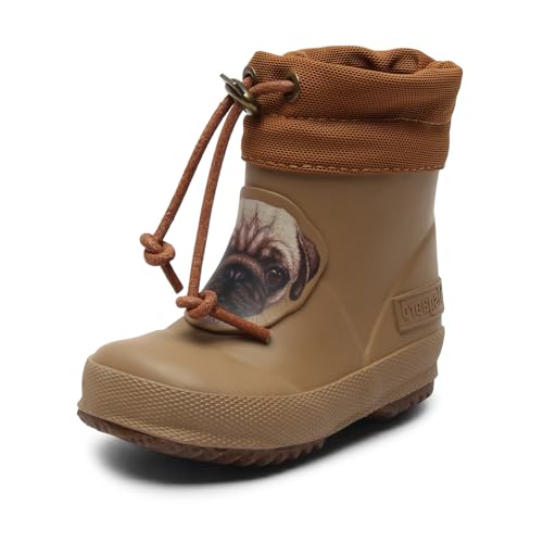 bisgaard Unisex Kinder Thermo Baby Rain Boot, Brown Puppy, 21 EU von Bisgaard