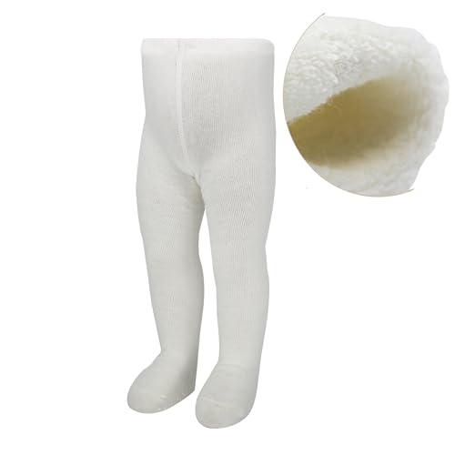 bistyle Baby Mädchen Frottee Strumpfhosen Weiche | Bio-Baumwolle Leggings Kinder Thermo Warme Strumpfhosen mit Anti-Rutsch-Sohle Neugeborene | Warm Tights für Mädchen von bistyle