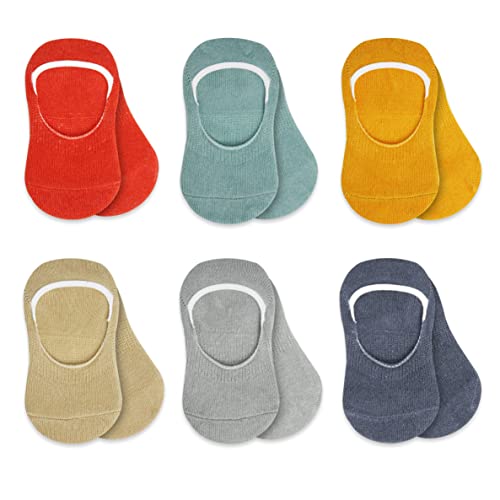 bistyle Baumwolle 6 Paar Baby Socken für Neugeborene Säugling 0-6 Monate bis 3 Jahre | Ballettsocken mit Griffen | Jungen Mädchen Kindersocken Kleinkind Socken (as3, age, 6_months, 12_months, Rot) von bistyle