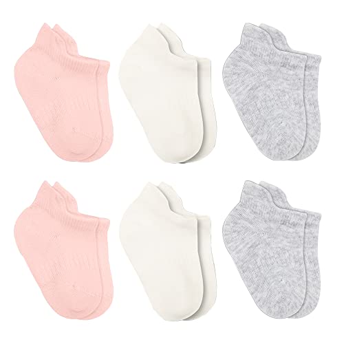 bistyle Baumwolle 6 Paar Baby Socken für Neugeborene Säugling 0-6 Monate bis 3 Jahre | Stopper Socken Nahtlos Socken | Jungen Mädchen Kindersocken (as3, age, 12_months, 24_months, Rose) von bistyle