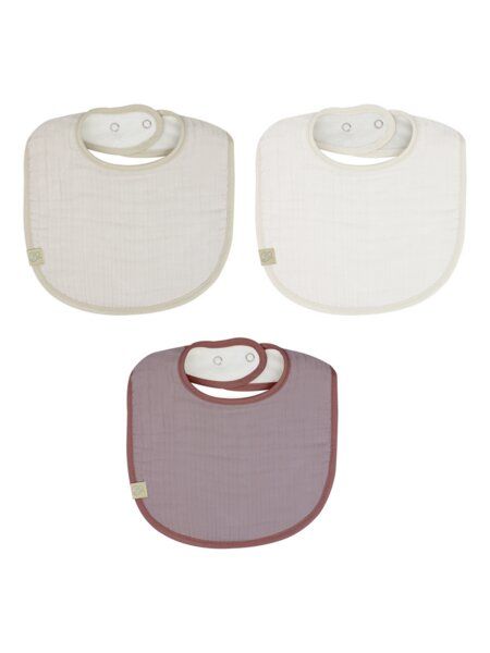 bistyle Lätzchen Baby Musselin (3 St) Doppelseitig Handtuchfunktion Unisex von bistyle