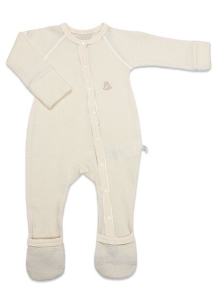 bistyle Neugeborenes Strampler Baby Waffle Strampler ( Babystrampler mit umklappbaren Füßen) zertifizierte Bio Baumwolle / Unisex von bistyle