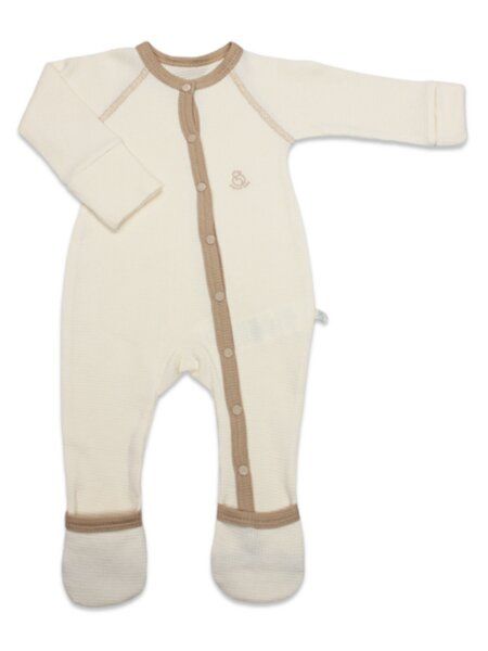 bistyle Neugeborenes Strampler Baby Waffle Strampler ( Babystrampler mit umklappbaren Füßen) zertifizierte Bio Baumwolle / Unisex von bistyle