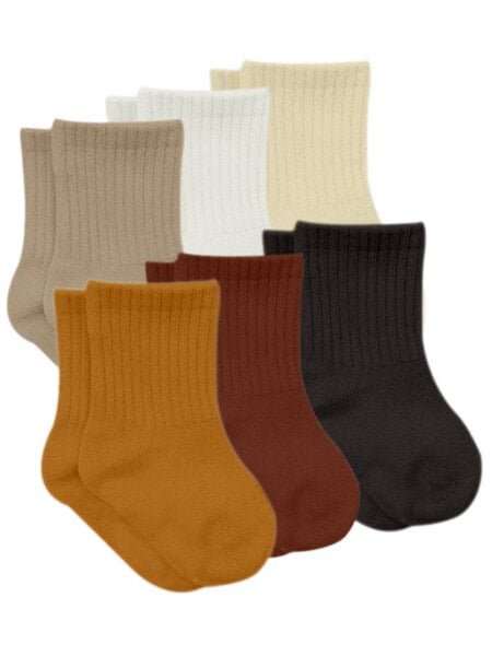 bistyle Socken 6er-Pack für Babys Babysocken Jungen Mädchen Kurzsocken gerippt von bistyle