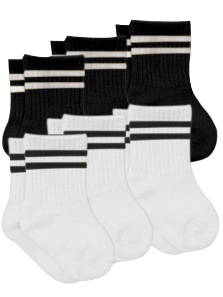 bistyle Socken 6er-Pack für Babys Babysocken Jungen Mädchen Kurzsocken gerippt von bistyle