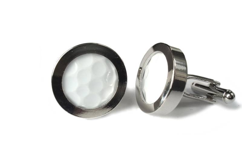 Echter Golf Ball Manschettenknöpfe Handgeschnitten Aus Einem Echten Golfball von bitsandbadges