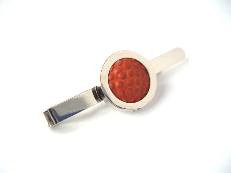 Korbkugel Krawattenclip Hochzeit Krawattenschieber Versilbert Krawattennadel von bitsandbadges