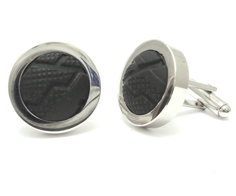 Manschettenknöpfe Mit Fahrradreifen Aus Echtem Radsport Geschenk Sport Versilbert von bitsandbadges