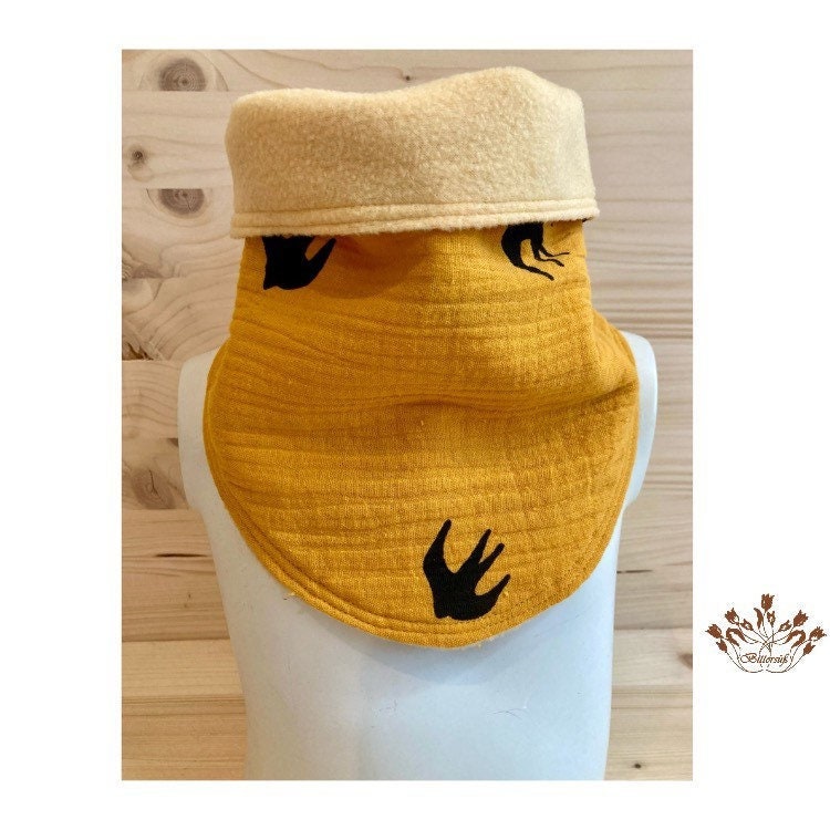 Kinderschal, Kindertuch Zum Knöpfen in Der Größe 92-104/110-122 Dreiecktuch Für Kinder Aus Musselin von bittersuessmode