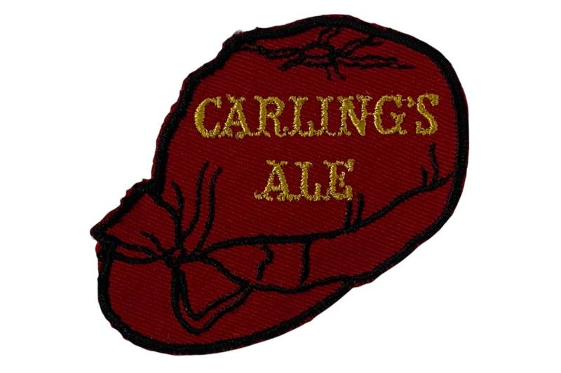 Carling Es Red Cap Ale Jacke Aufnäher von bizarrebaubles