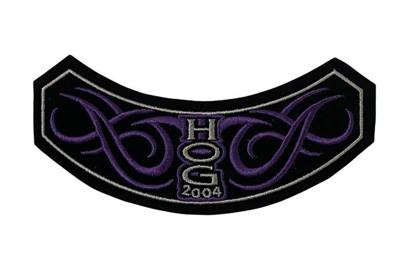 Harley Davidson Hog Motorrad Aufnäher 2004 - Owners Group Jacken Emblem Chevron von bizarrebaubles