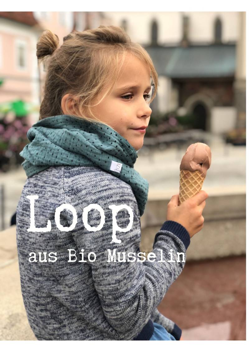 Bio Loop Kinder, Musselinloop, Leichter Schal, Kinderschal Aus Bio-Musselin, Viele Verschiedene Farben von bizifamily