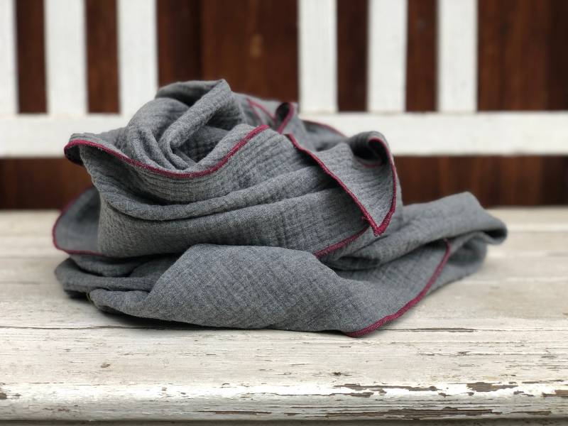 Bio Musselinschal, Musselintuch Damen Xxl, Leicht, Plastikfrei, Made in Germany, Geschenk von bizifamily