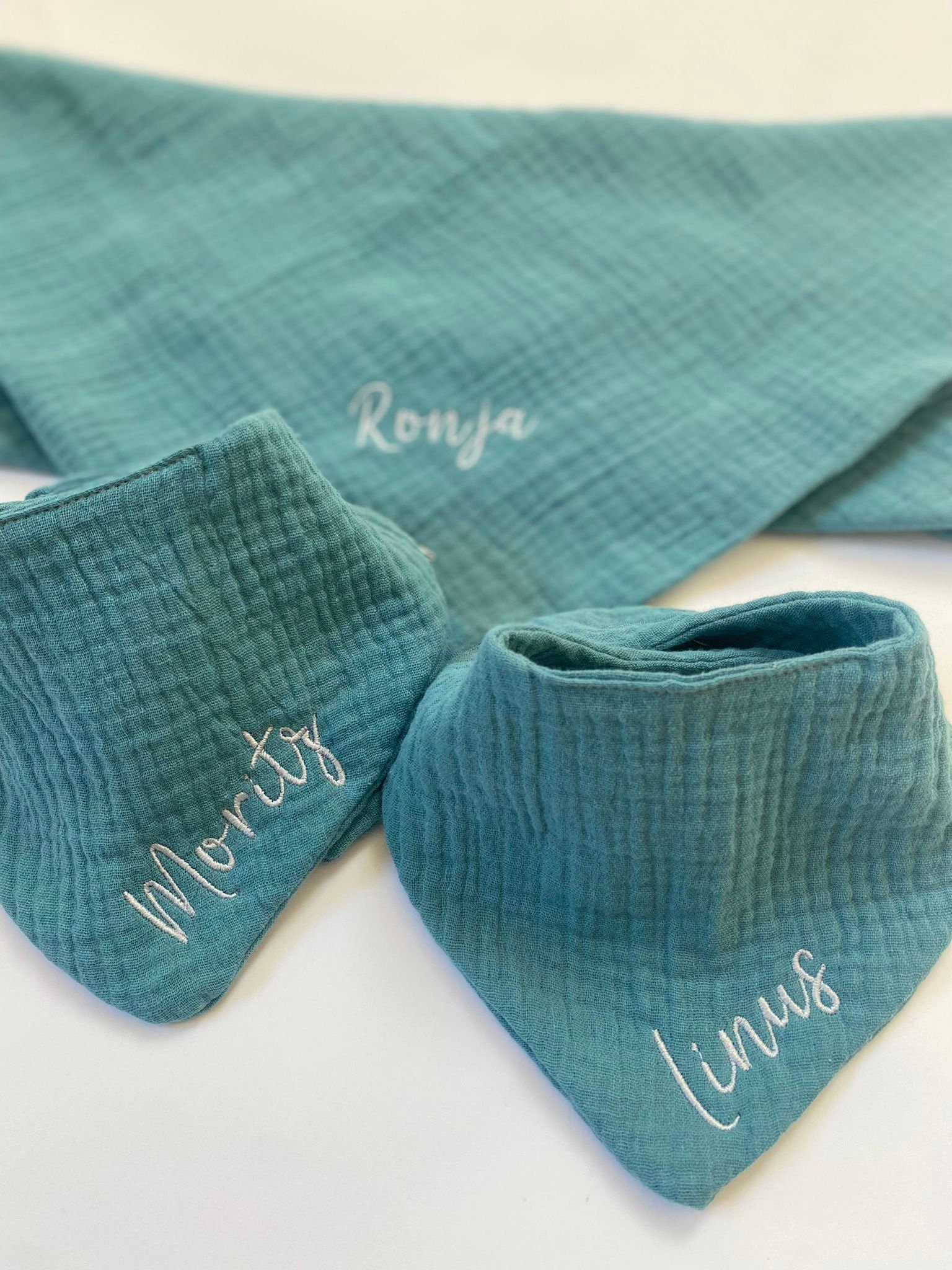 Partnerlook - Bio Musselinschals Oder Lätzchen von bizifamily