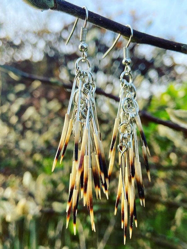 Igelstachel-Ohrringe, Silberfarbig von bjoeke