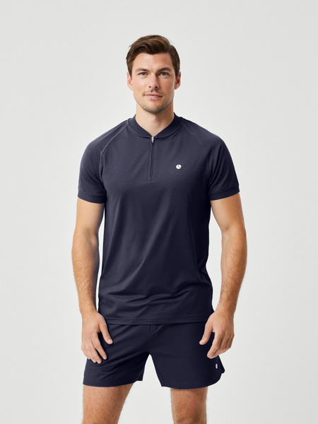 Björn Borg Ace Performance Zip Polo Marine, XL von björn borg