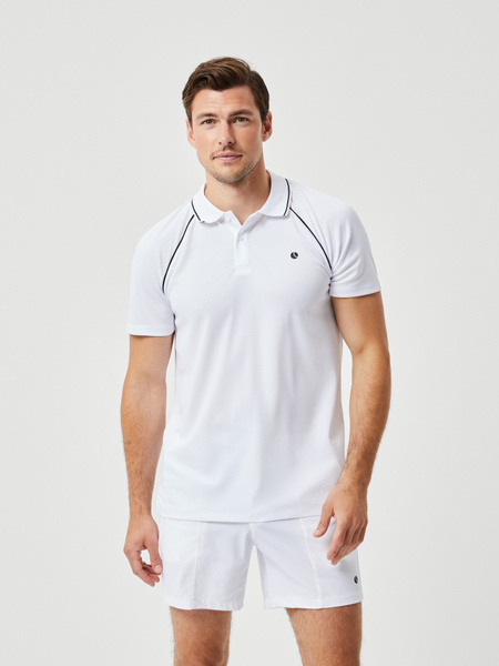 Björn Borg Ace Racquet Polo Weiß, S von björn borg