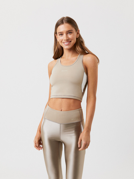 Björn Borg Borg Crop Tank Beige , S von björn borg