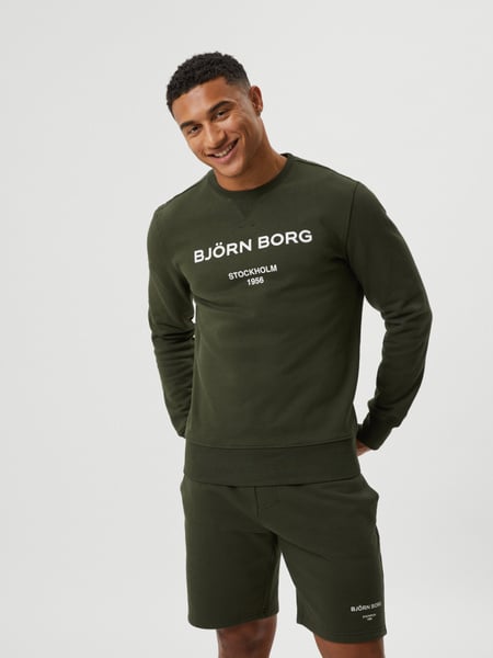 Björn Borg Borg Logo Crew Grün, M von björn borg