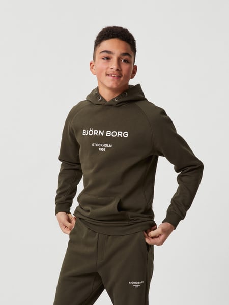 Björn Borg Borg Logo Hoodie Grün, 146-152 von björn borg