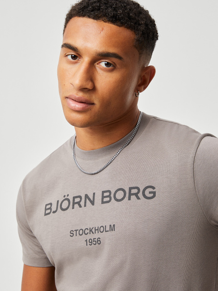 Björn Borg Borg Logo T-shirt Grau, L von björn borg