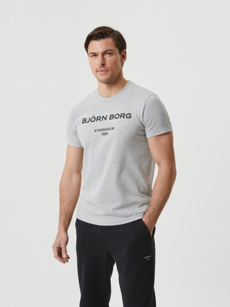 Björn Borg Borg Logo T-shirt Grau, S von björn borg