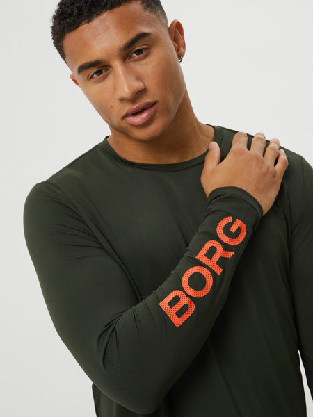 Björn Borg Borg Long Sleeve T-shirt Grün, M von björn borg