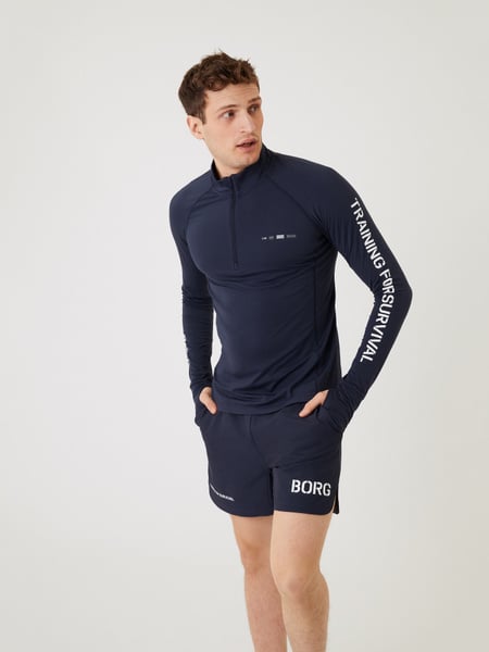 Björn Borg Borg Midlayer Half Zip Marine, L von björn borg