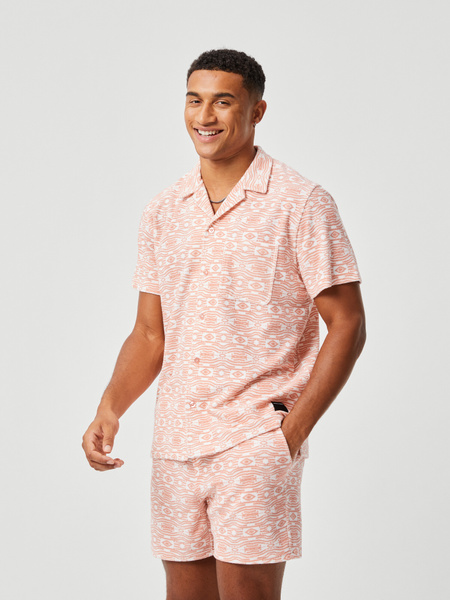 Björn Borg Borg Toweling Pool Shirt Pink, M von björn borg