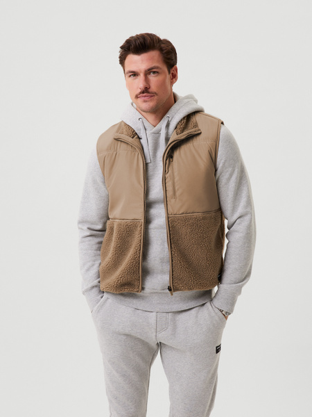 Björn Borg Centre Pile Fleece Vest Beige , L von björn borg