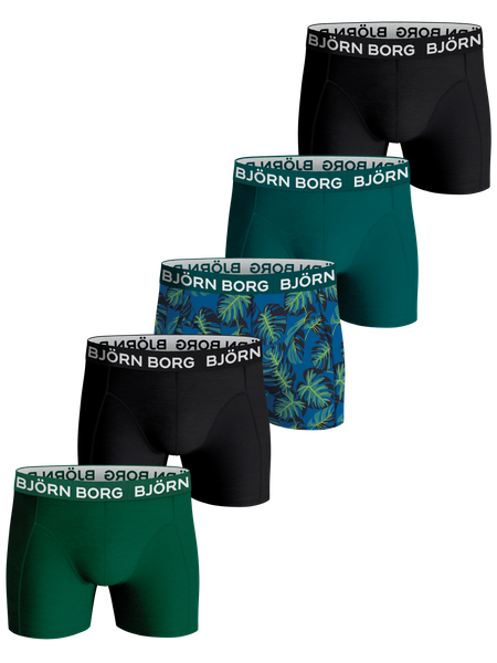 Björn Borg Core Boxer 5-pack Mehrfarbig, 122-128 von björn borg