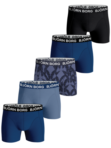 Björn Borg Core Boxer 5-pack Mehrfarbig, 122-128 von björn borg