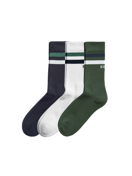 Björn Borg Core Crew Socks 3-pack Grün, 36-40 von björn borg