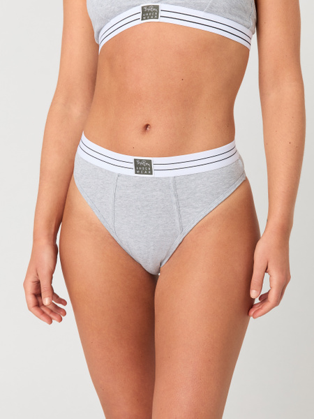 Björn Borg Core Original High Waist Brief 2-pack Grau, L von björn borg