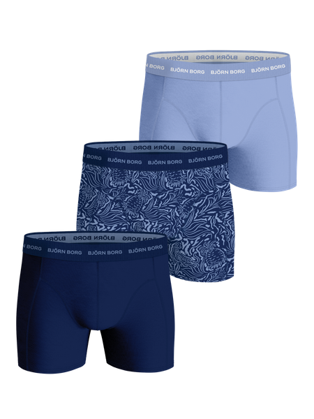 Björn Borg Cotton Stretch Boxer 3-pack Blau , XXL von björn borg