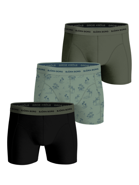 Björn Borg Cotton Stretch Boxer 3-pack Mehrfarbig, L von björn borg