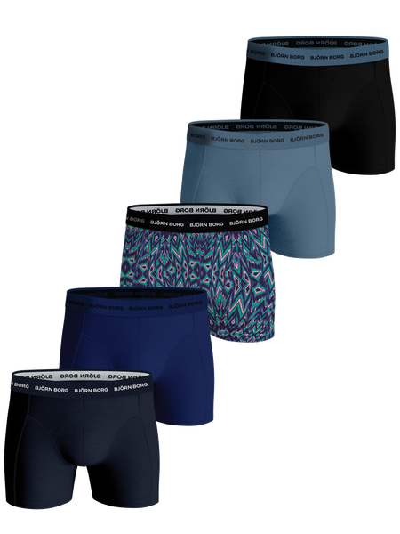 Björn Borg Cotton Stretch Boxer 5-pack Mehrfarbig, S von björn borg