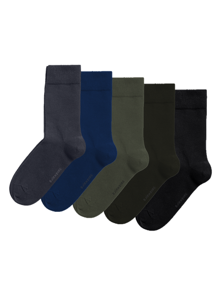 Björn Borg Essential Ankle Sock 5-pack Mehrfarbig, 36-40 von björn borg