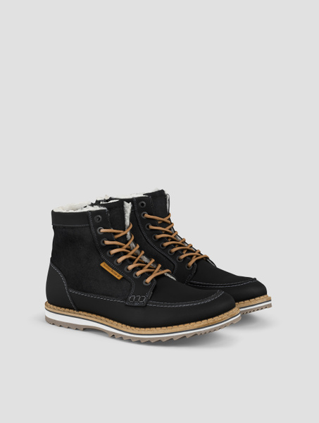 Björn Borg Men´s Leather Boots Martyn Schwarz, 40 von björn borg