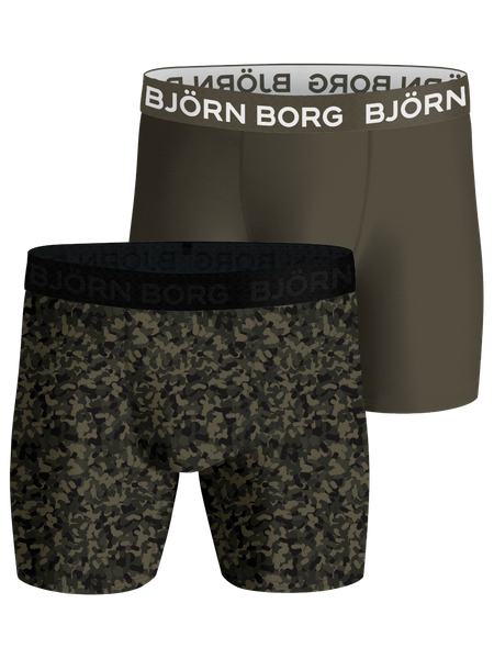 Björn Borg Performance Boxer 2-pack Grün, XXL von björn borg