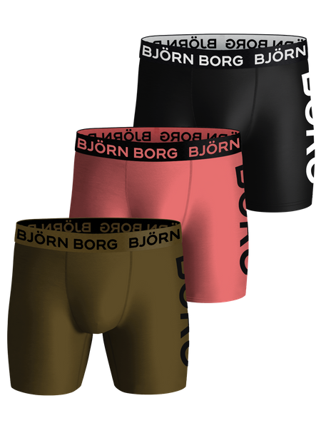 Björn Borg Performance Boxer 3-pack Mehrfarbig, L von björn borg