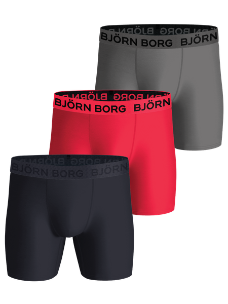 Björn Borg Performance Boxer 3-pack Mehrfarbig, L von björn borg